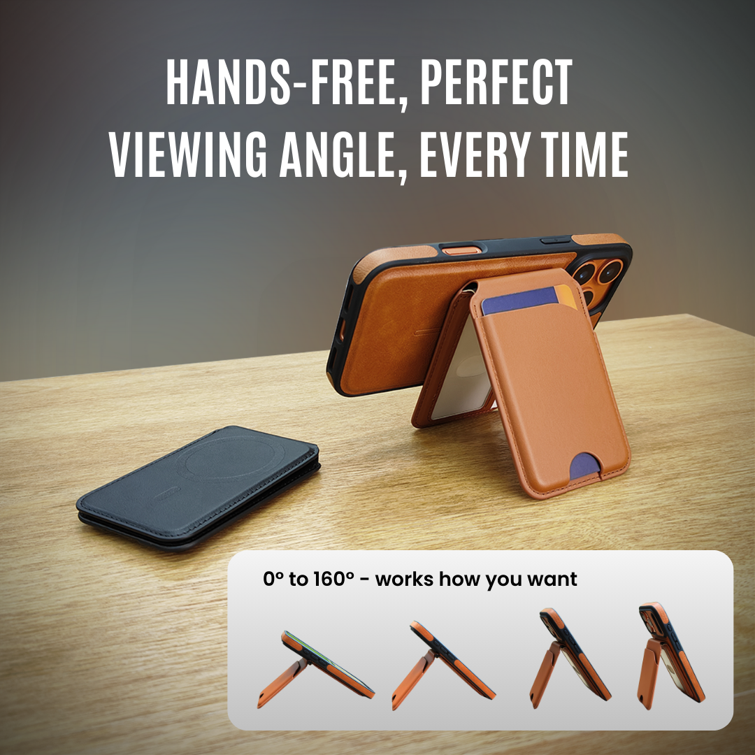 MagWallet Secure - RFID-Blocking Magnetic Phone Wallet and Stand
