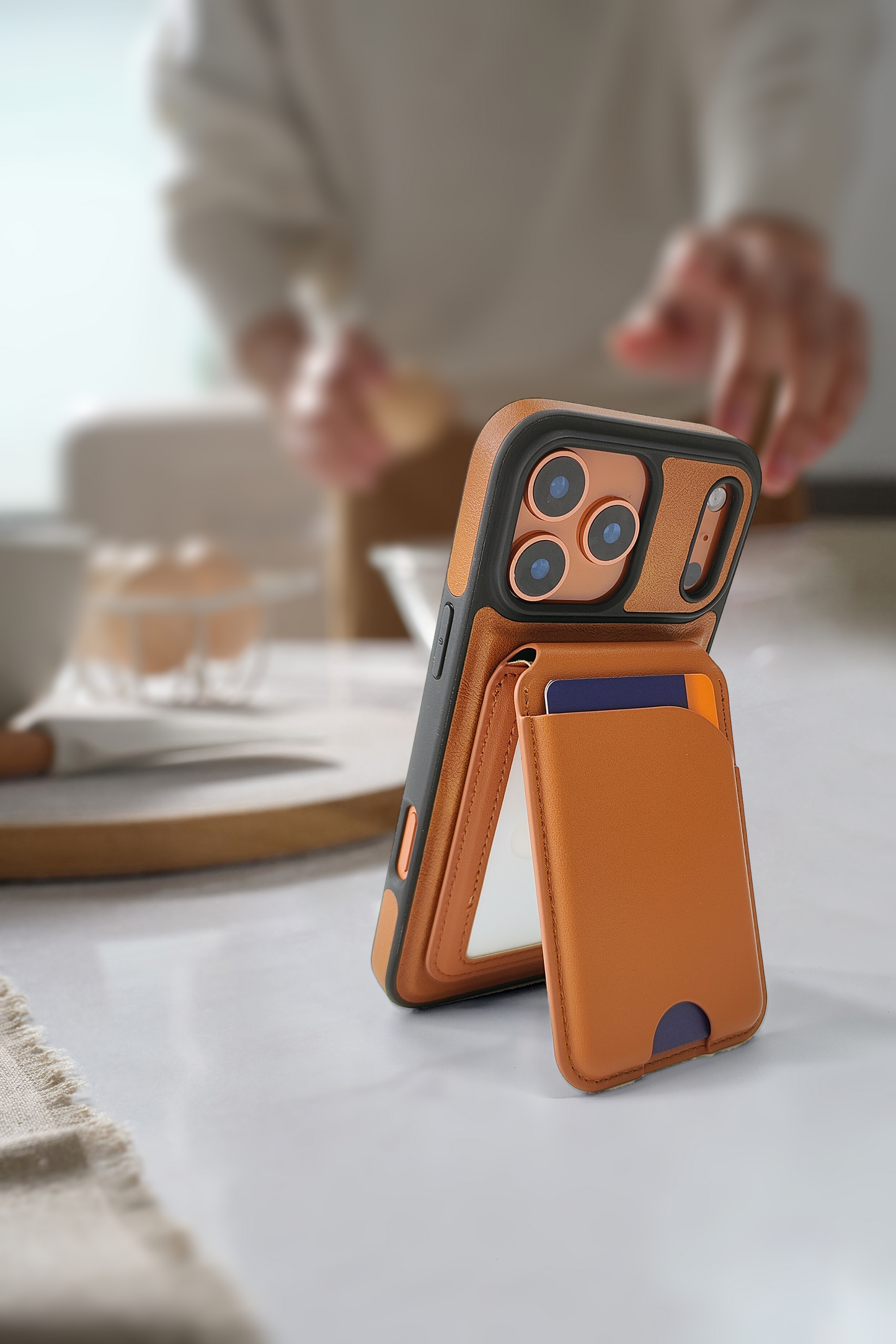 MagWallet Secure - RFID-Blocking Magnetic Phone Wallet and Stand