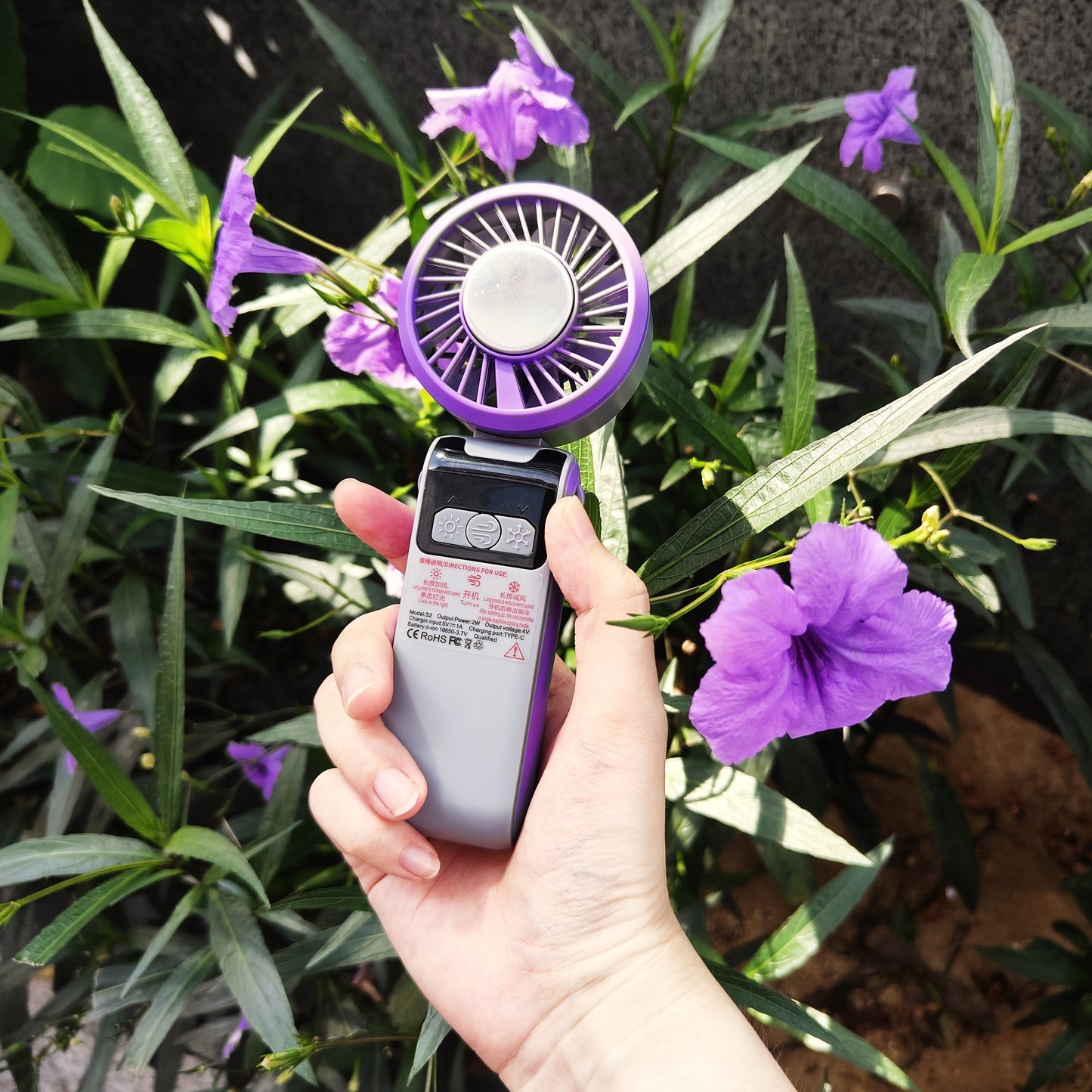 Jabees FrostOne Fold – Foldable Handheld Fan with Cooling Plate