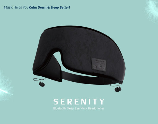 New! SERENITY Sleep Mask with Bluetooth Headphones!