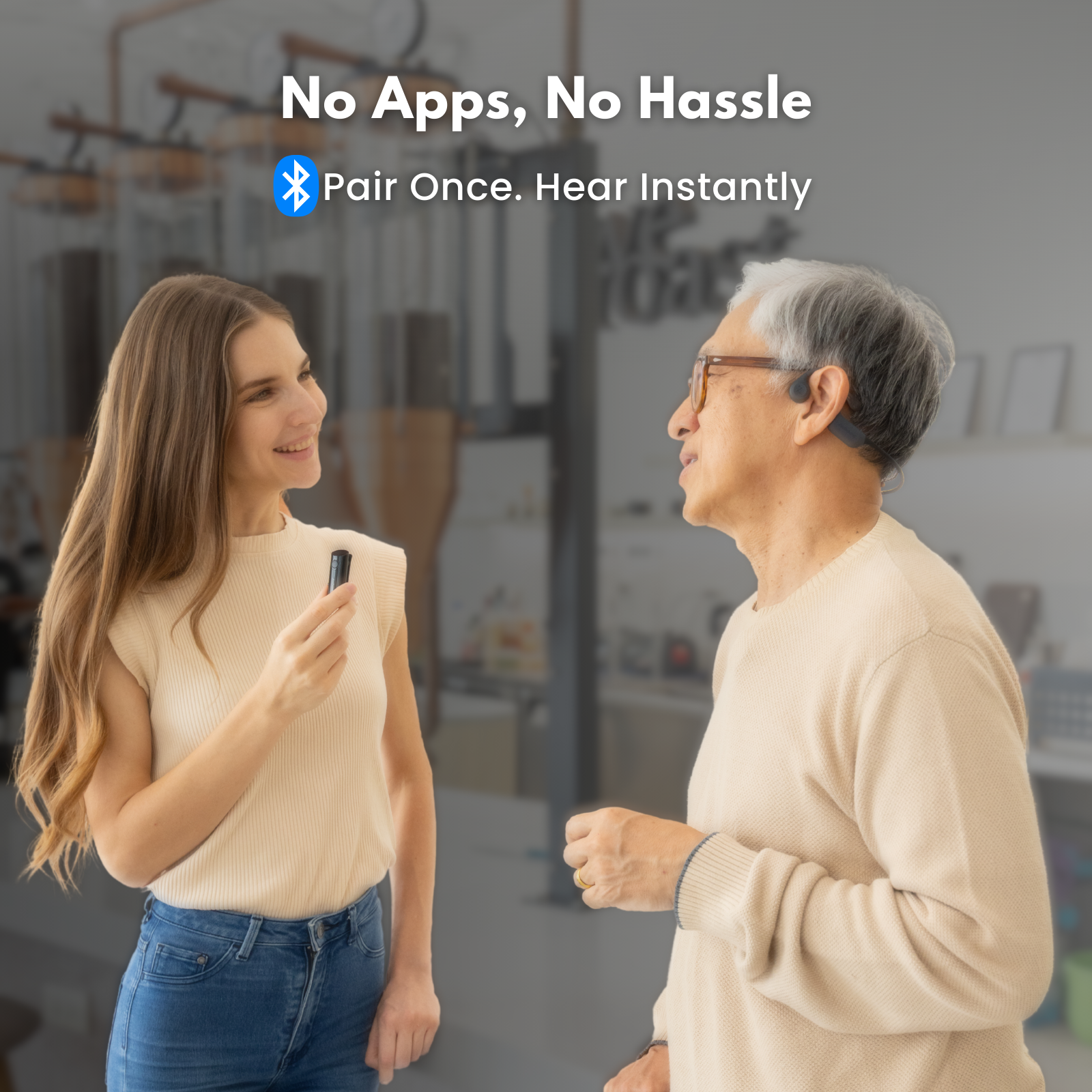 HearLink Hearing Essential Kit - Wireless Hearing Enhancement with Bone Conduction