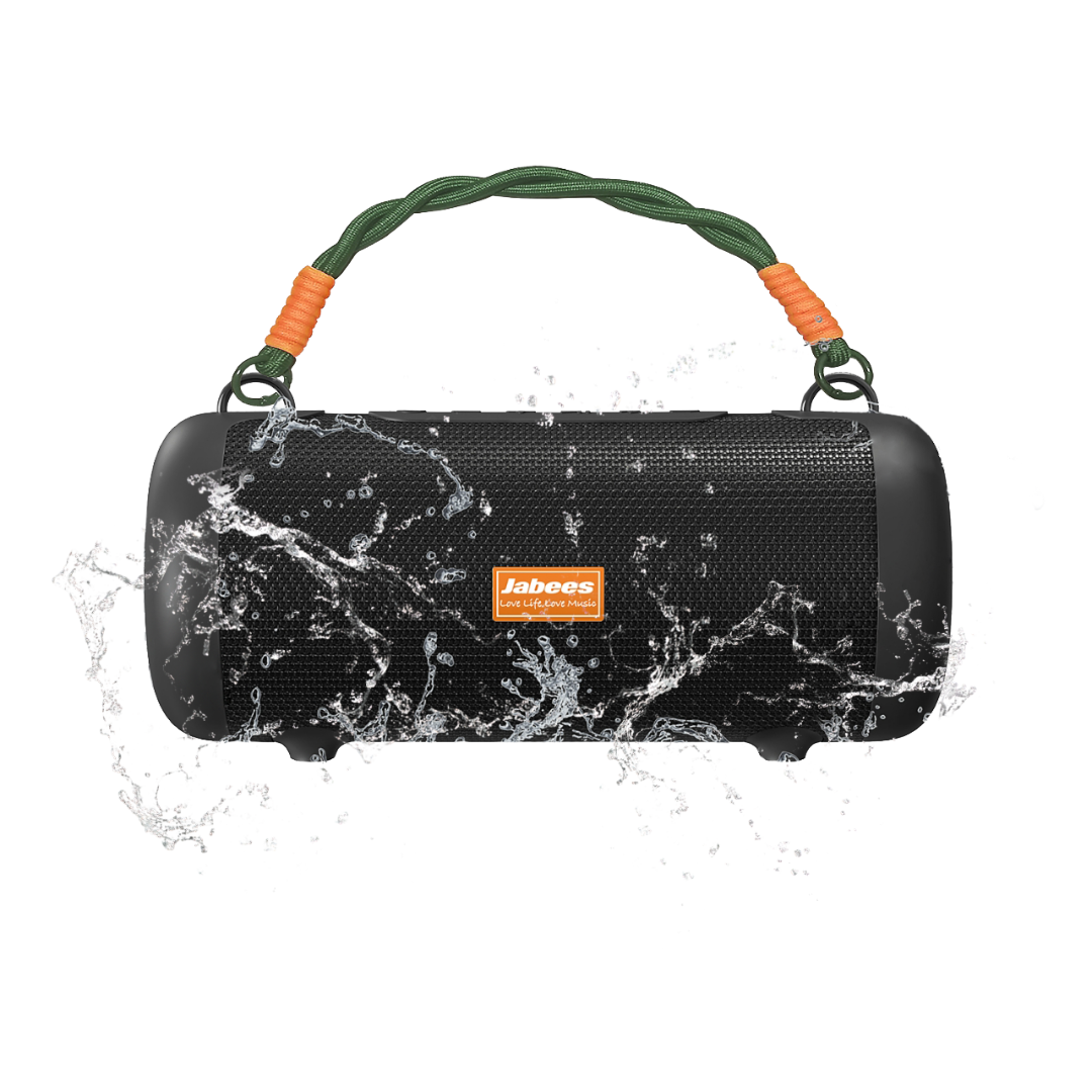 WHALE with Nylon Strap – Bluetooth IPX7 Waterproof Portable Outdoor Speaker with 30W Stereo Sound and USB Charge Out