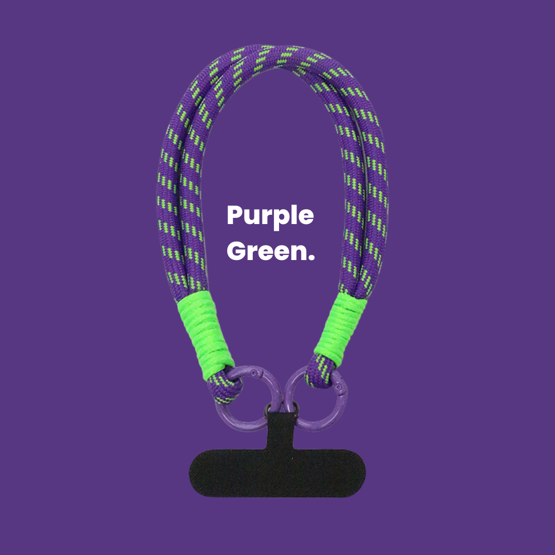 Jabees Colorful Nylon Wrist Strap + Phone Strap Adapter