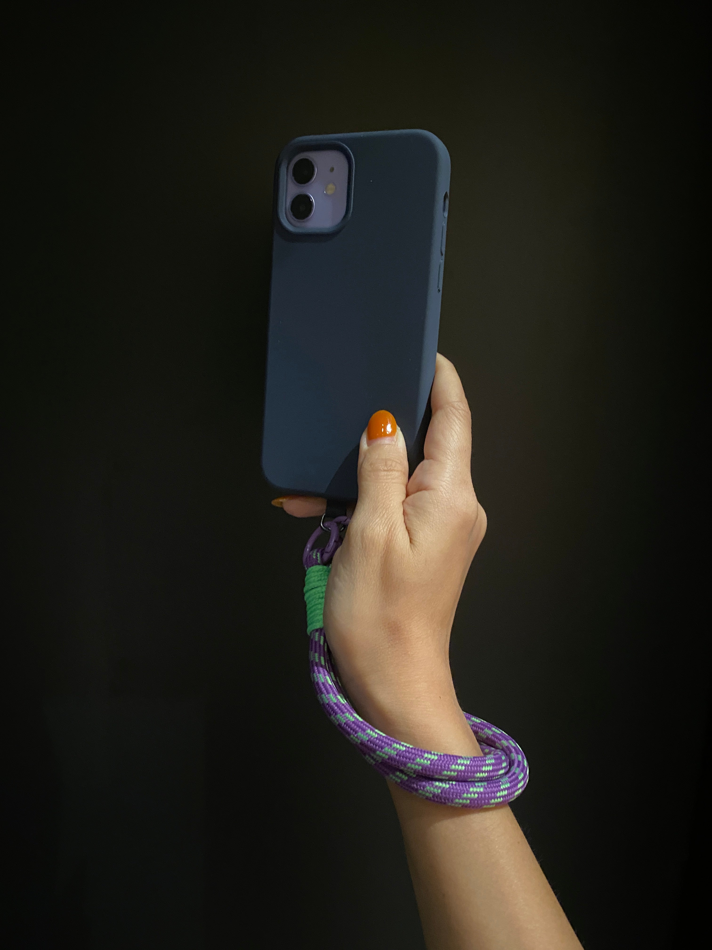 Jabees Colorful Nylon Wrist Phone Strap with Adapter Green Orange Jabees Colorful Nylon Wrist Phone Strap with Adapter Green Orange