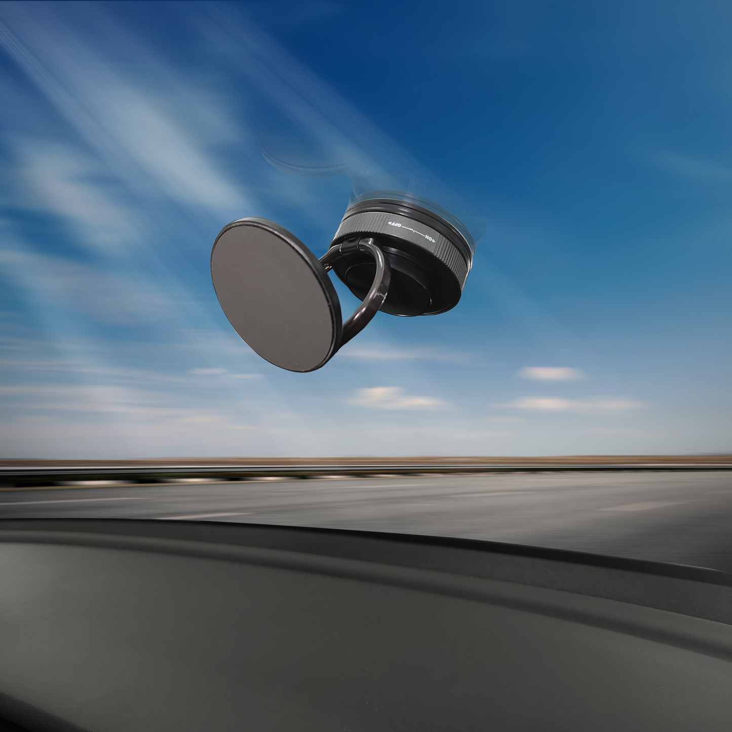 Jabees MagMount Flex 360° Rotatable Screw-Lock Suction Magnetic Phone Mount [Free Shipping]