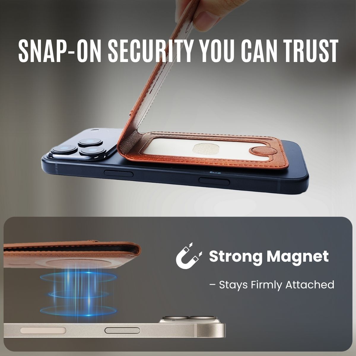 MagWallet Lite - RFID-Blocking Magnetic Phone Wallet for Everyday Essentials