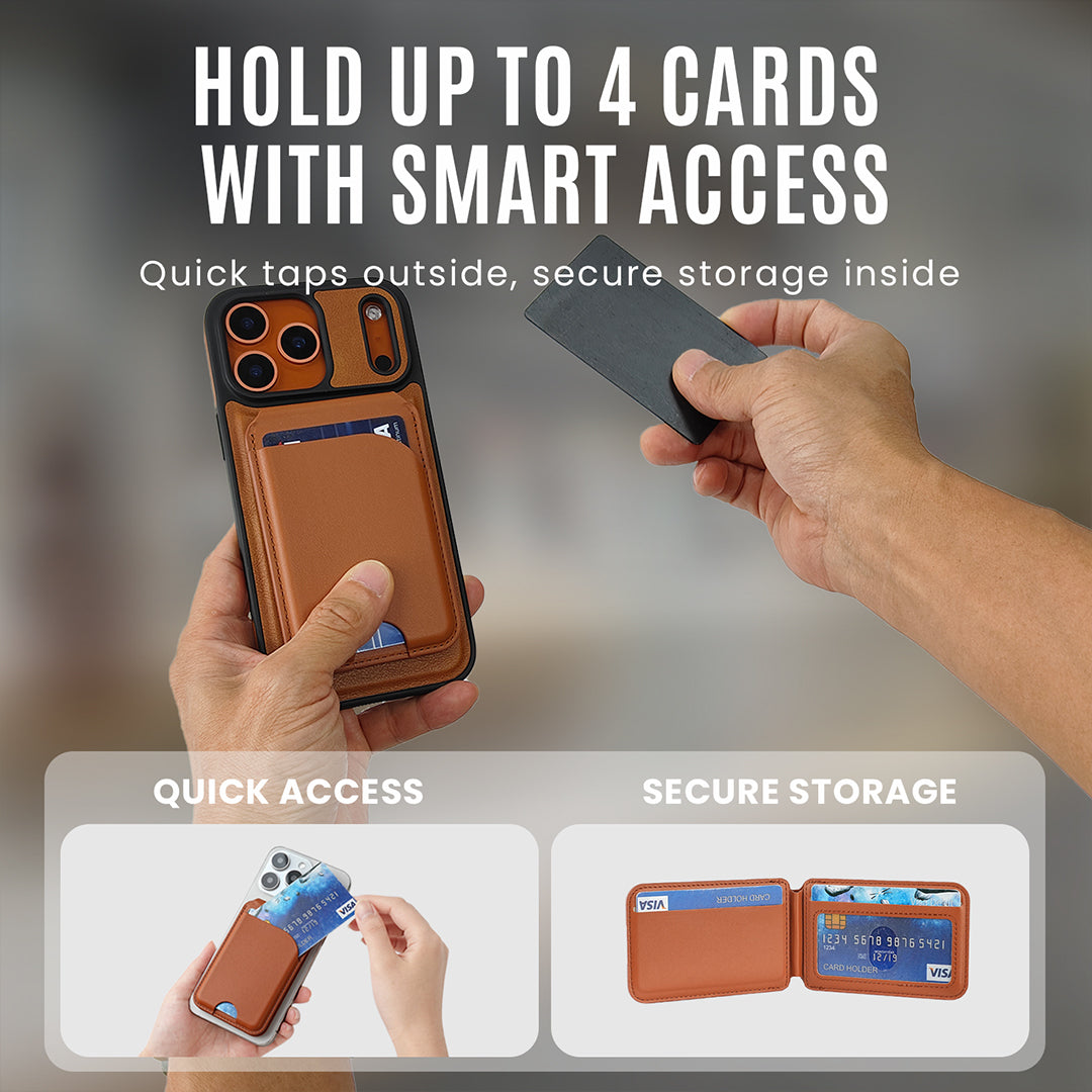 MagWallet Secure - RFID-Blocking Magnetic Phone Wallet and Stand