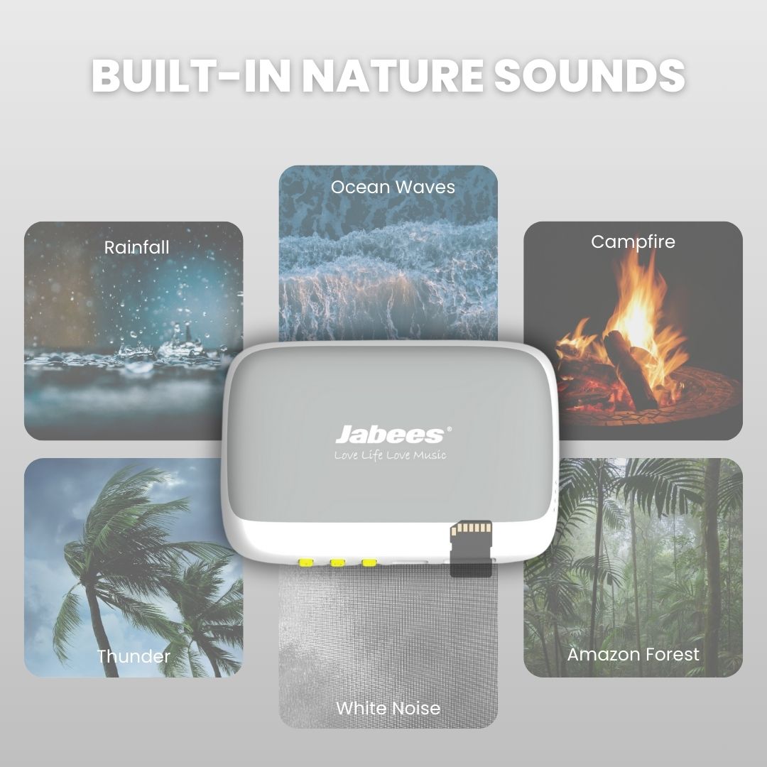 Jabees PEACE Pillow Speaker - Ultra-Thin Bone Conduction Sleep Speaker for Comfortable and Healthy Bedtime Audio