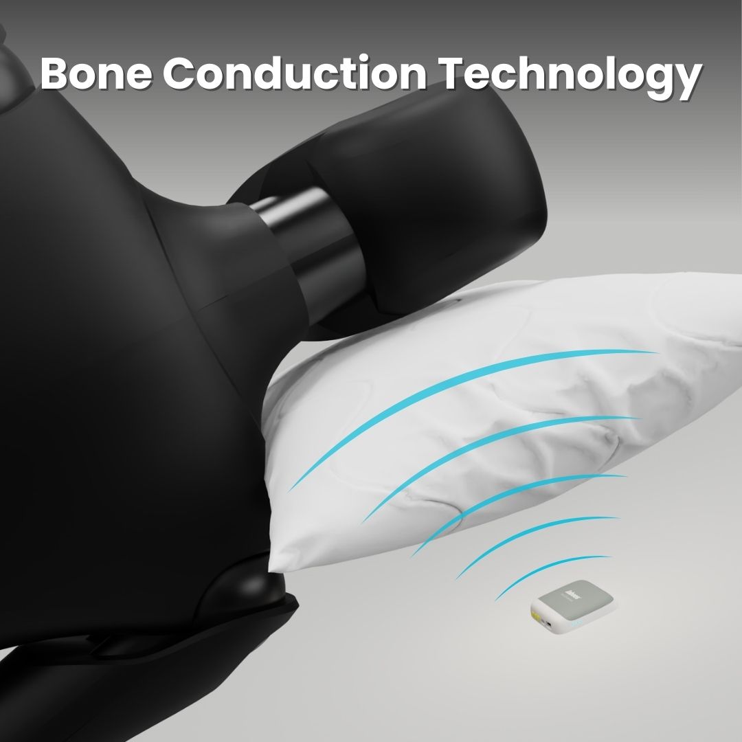 Jabees PEACE Pillow Speaker - Ultra-Thin Bone Conduction Sleep Speaker for Comfortable and Healthy Bedtime Audio