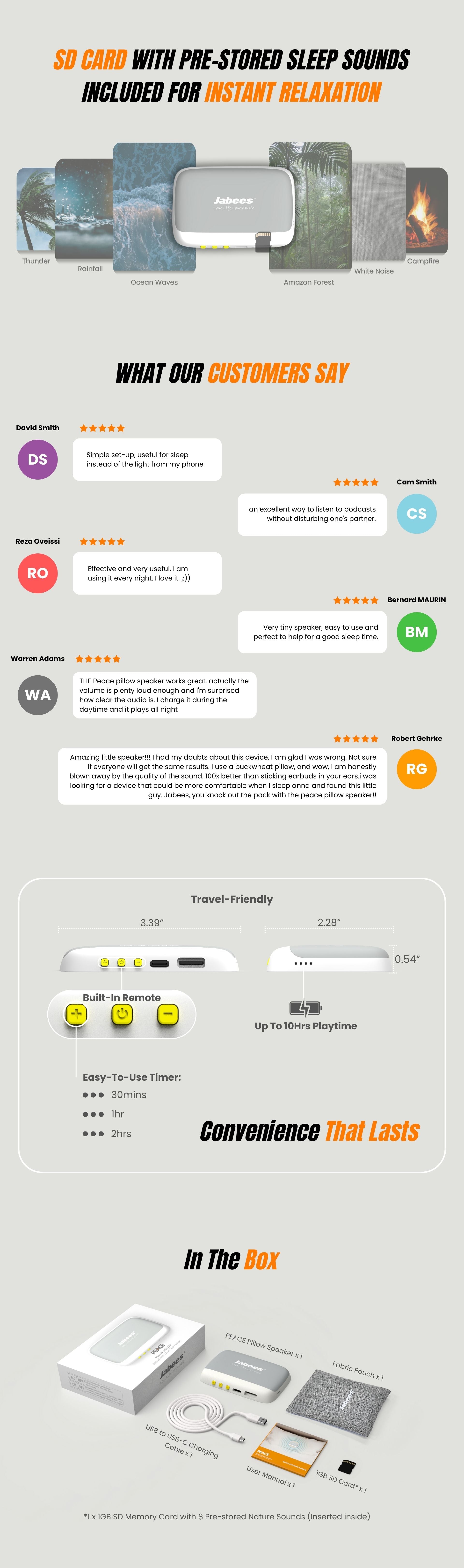 PEACE bluetooth wireless pillow speaker featuring bone conduction technology to stream nature sounds audio book sleep music to help you fall asleep quicker.