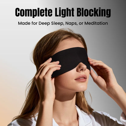 Jabees Luna Zero-Pressure Ultra-Thin Sleep Mask with Elastic Ear Straps