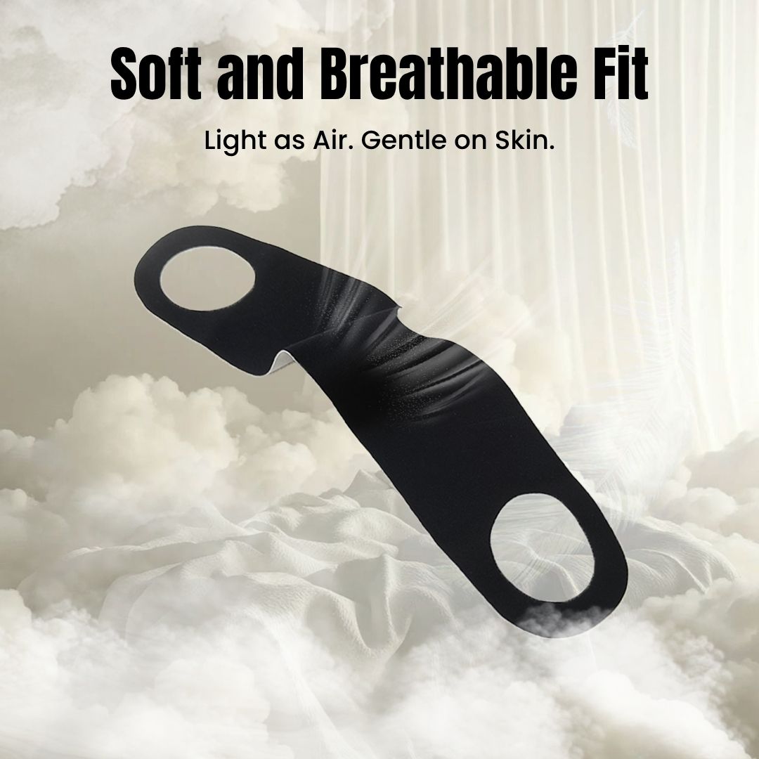 Jabees Luna Zero-Pressure Ultra-Thin Sleep Mask with Elastic Ear Straps