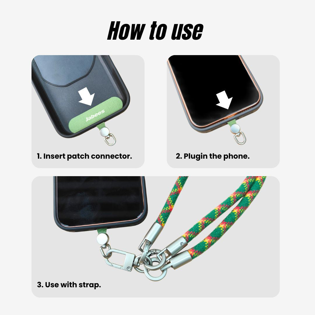 Jabees CarryLink Woolen Crossbody Phone Strap