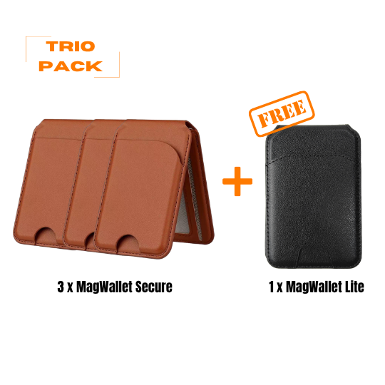 MagWallet Secure - RFID-Blocking Magnetic Phone Wallet and Stand