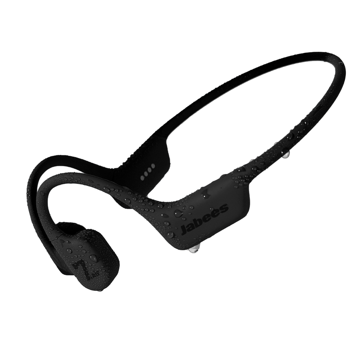 Jabees 7Seven Air  Cushioned Bone Conduction Swimming Headphones-Black