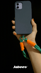 Jabees Colorful Nylon Wrist Strap with phone adapter – animated product demo