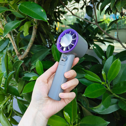 Jabees FrostOne fan with cooling plate – comfortable handheld grip detail