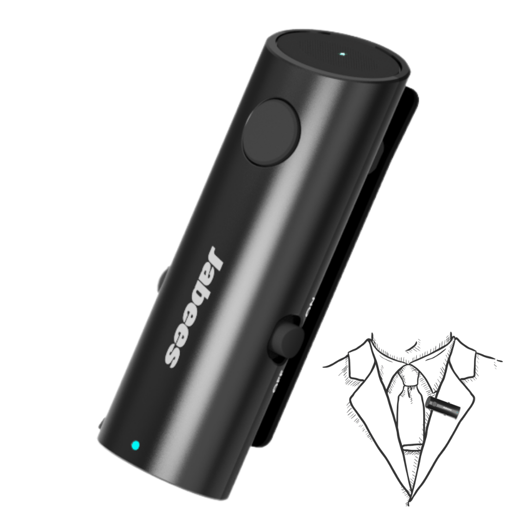 Jabees HearLink 3-In-1 Bluetooth Microphone – product overview on white background