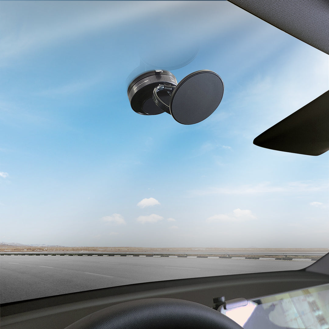 Jabees MagMount Flex – suction cup mounting on car windshield