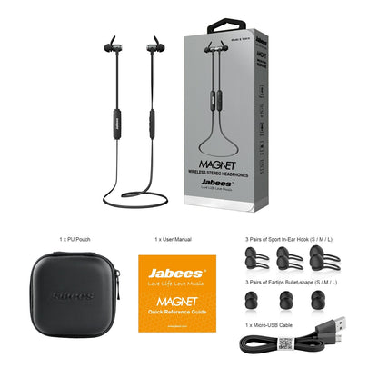MAGNET – Bluetooth Stereo Headphones Featuring ‘Balanced by Design’ - Bluetooth Earphones - jabeesstore - jabeesstore