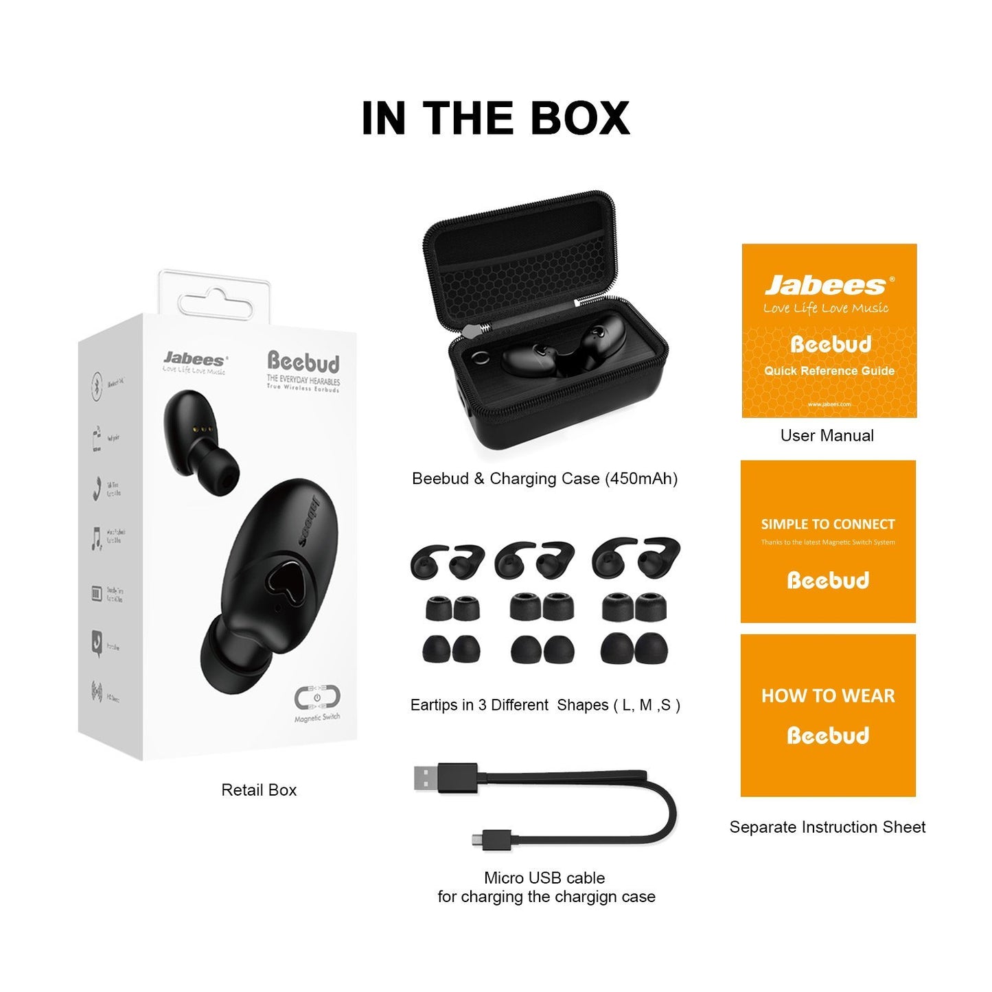 Beebud – Bluetooth 5.0 True Wireless Earbuds - True Wireless Earbuds - jabeesstore - jabeesstore