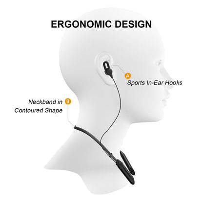 NBees – World’s 1st Bluetooth Neckband Headphones with Detachable & Rechargeable Battery - Bluetooth Earphones - jabeesstore - jabeesstore