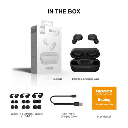 Beeing - The Cutting-Edge True Wireless Earbuds with Qi-Enabled Wireless Charging Case - True Wireless Earbuds - jabeesstore - jabeesstore