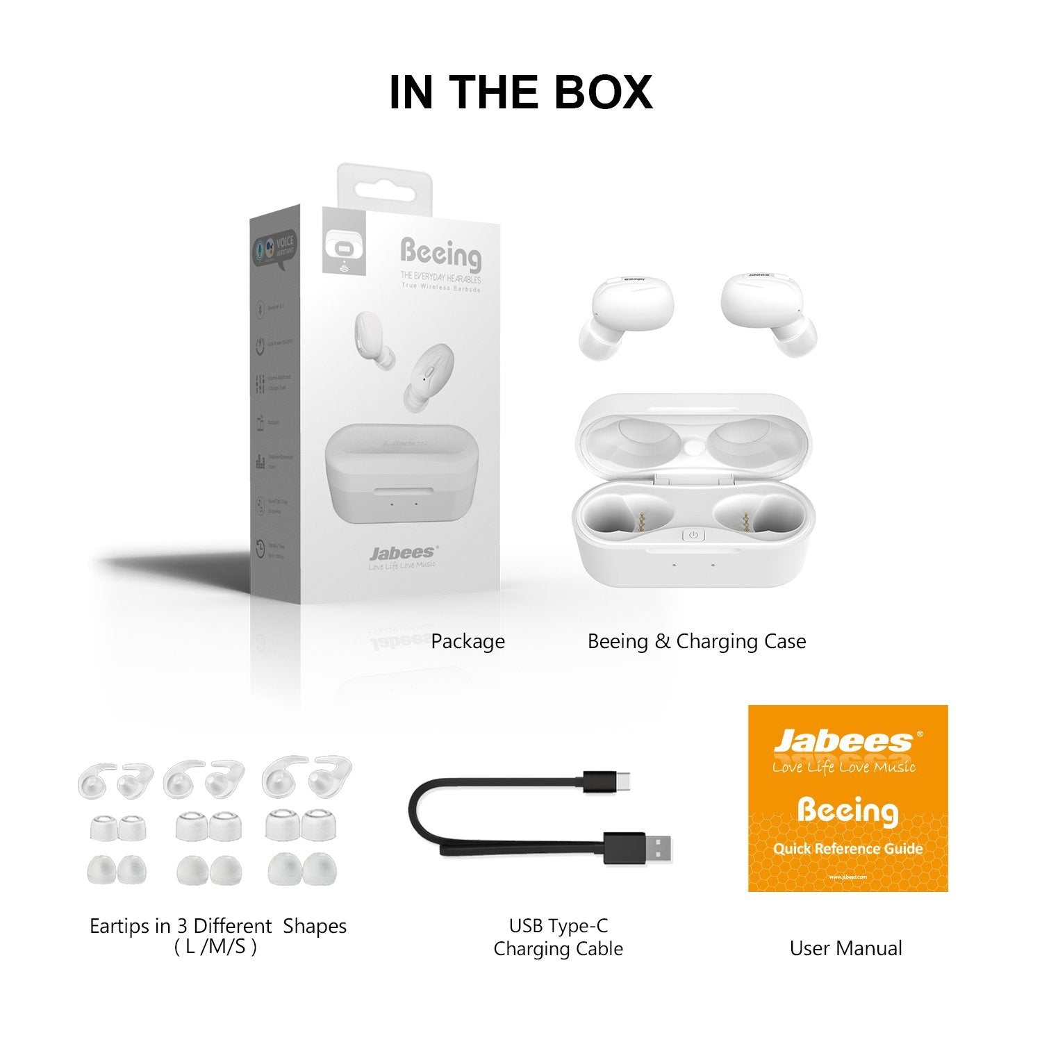 Beeing - The Cutting-Edge True Wireless Earbuds with Qi-Enabled Wireless Charging Case - True Wireless Earbuds - jabeesstore - jabeesstore