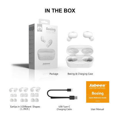 Beeing - The Cutting-Edge True Wireless Earbuds with Qi-Enabled Wireless Charging Case - True Wireless Earbuds - jabeesstore - jabeesstore