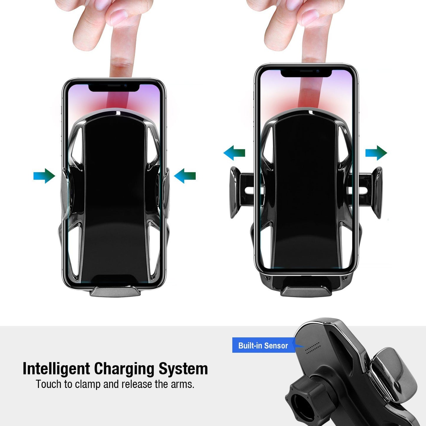 MCM-958 Qi Fast Charging Car Mount Holder - Power - Jabees Store - jabeesstore