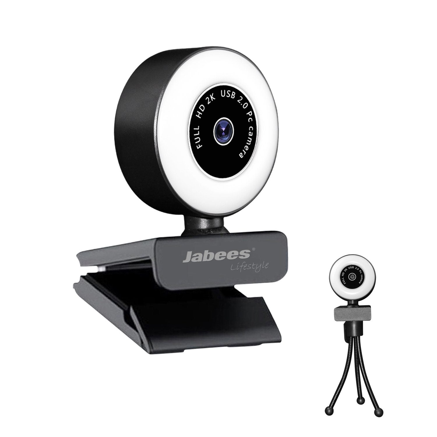 Beecam Ring with Ring Light - 2K High Definition Webcam Work From Home Jabees Store 