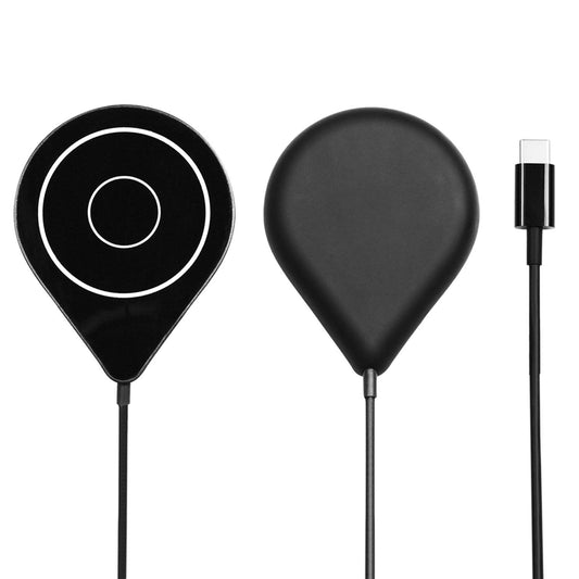 MAG-C Ultra Slim Magnetic Wireless Charger with Magnet Ring Power Jabees Store Black 
