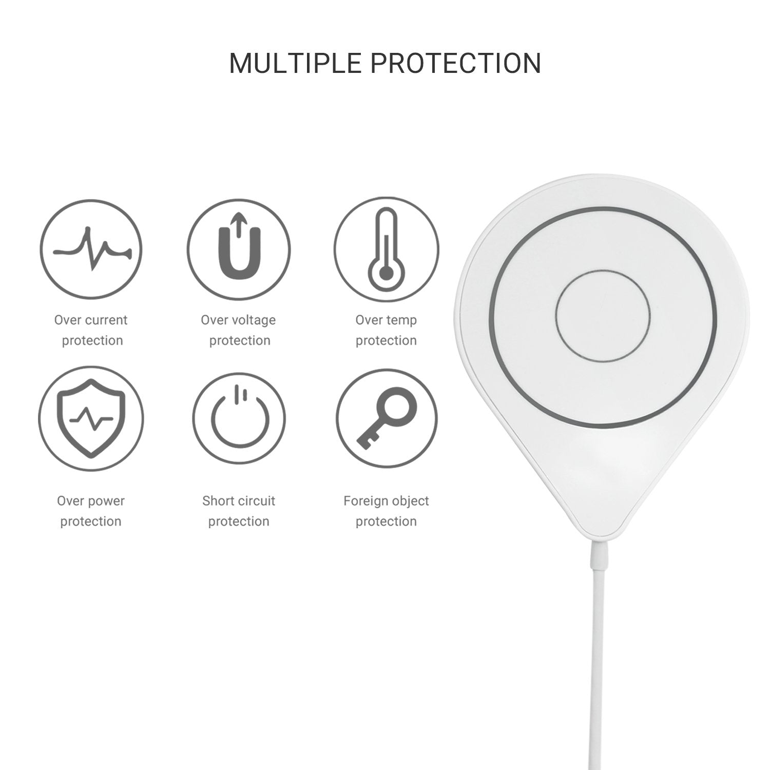 MAG-C Ultra Slim Magnetic Wireless Charger with Magnet Ring Power Jabees Store 