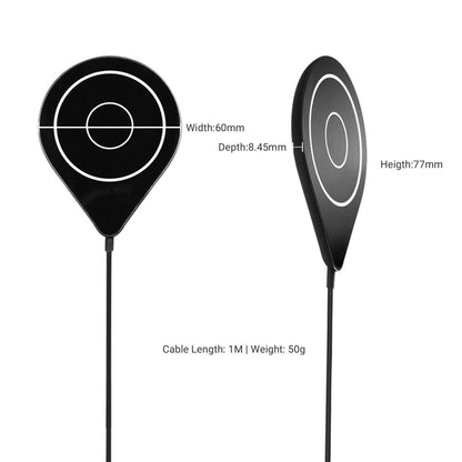 MAG-C Ultra Slim Magnetic Wireless Charger with Magnet Ring Power Jabees Store 