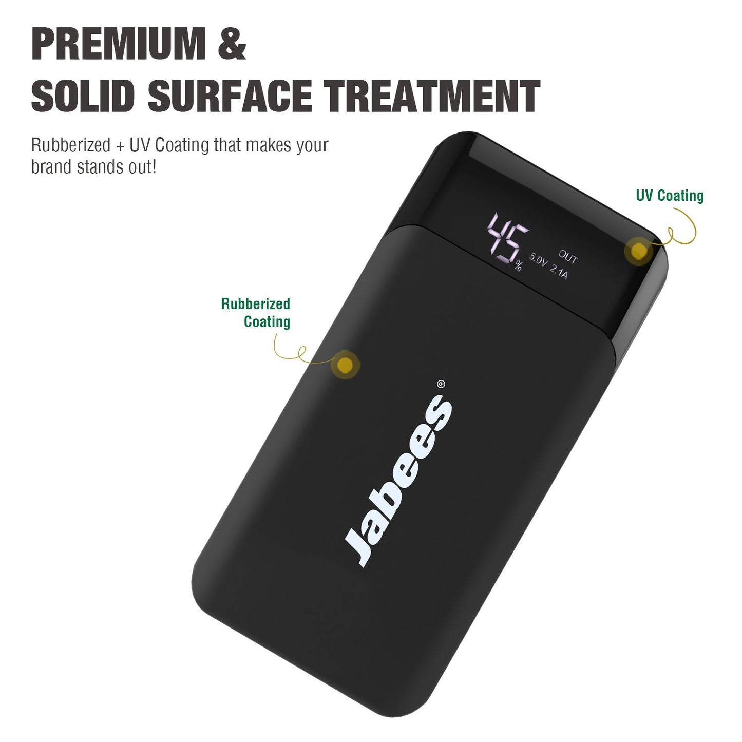 JPW1 - Portable Battery Backup Power Bank with 10000mAh Capacity Power Jabees Store 