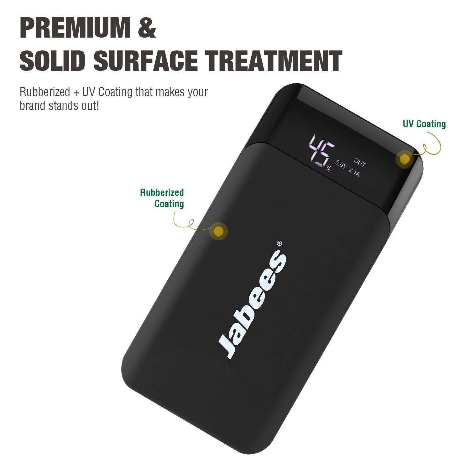 JPW1 - Portable Battery Backup Power Bank with 10000mAh Capacity Power Jabees Store 