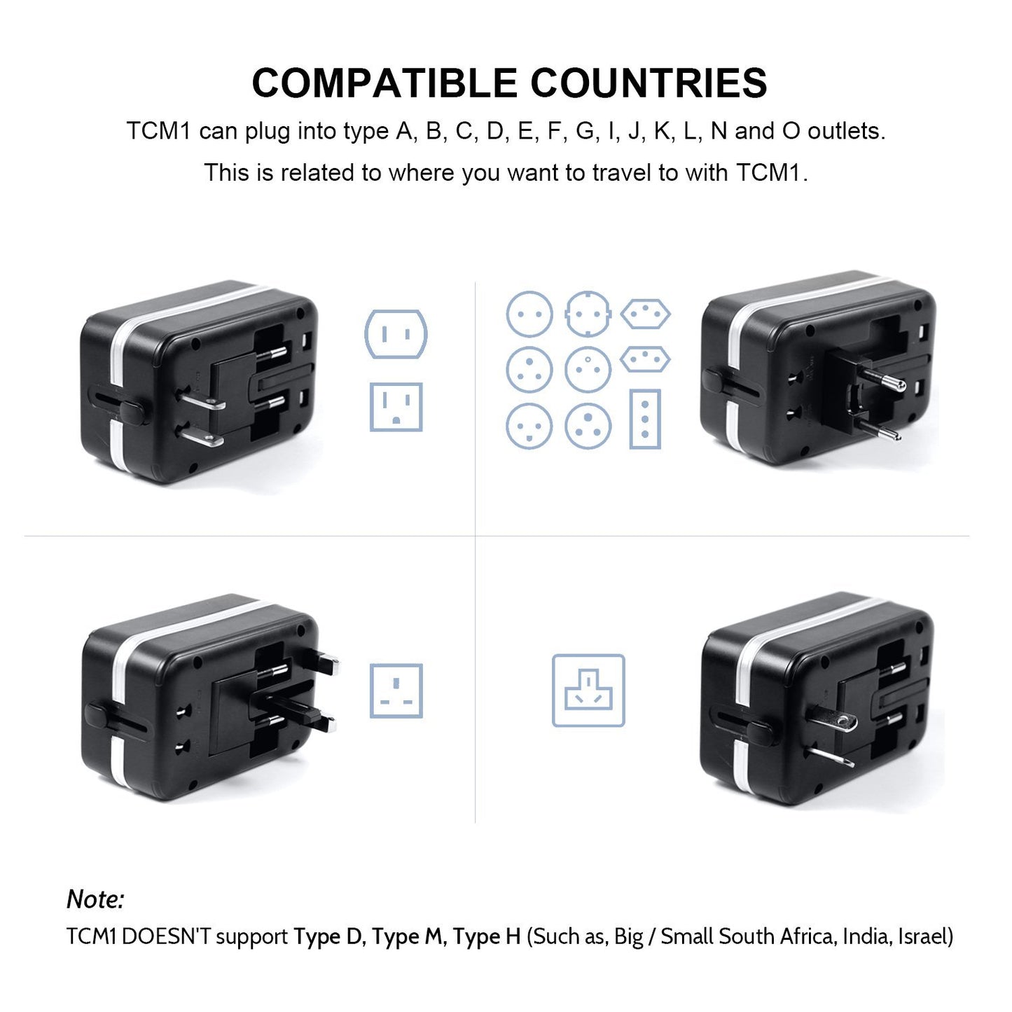 TCM1 Universal Travel Adapter - Power - Jabees Store - jabeesstore